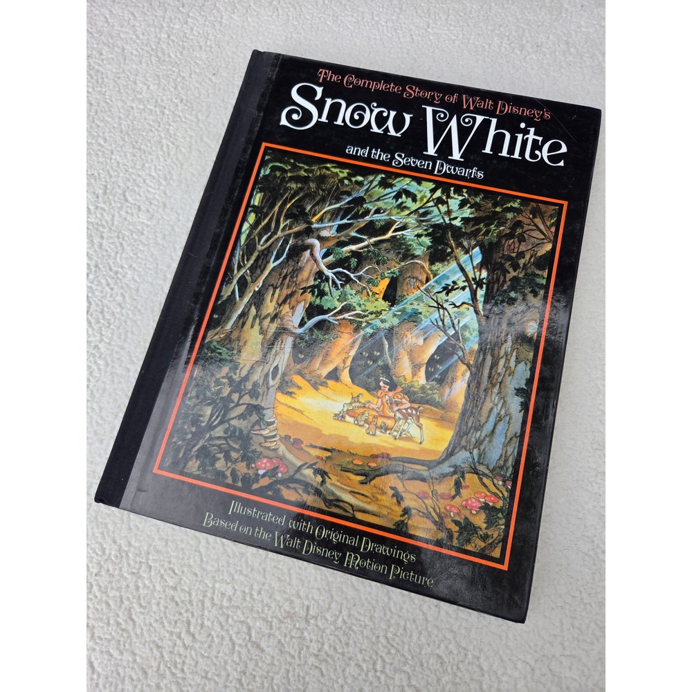 Disney Snow White Hardcover Book 1937 Facsimile 1987 Abrams‎ Illustrated